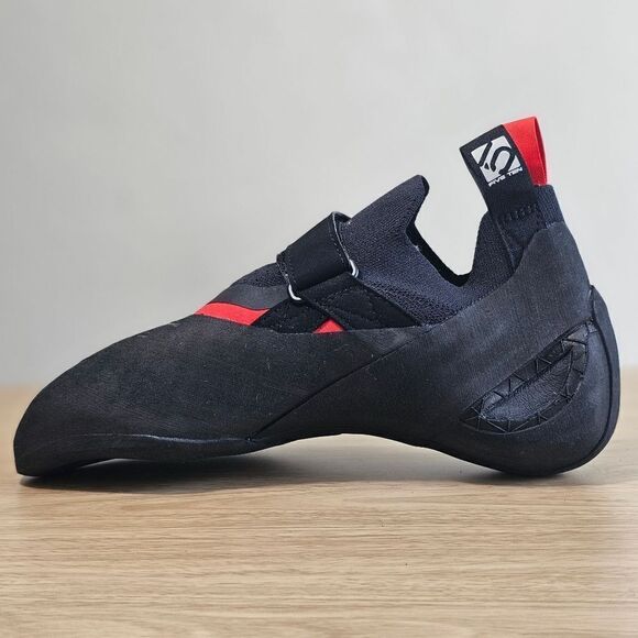 Adidas Five Ten Aleon Climbing Shoes Men's 9.5 Black Red Stealth C4 BC0861 510 - Picture 9 of 16